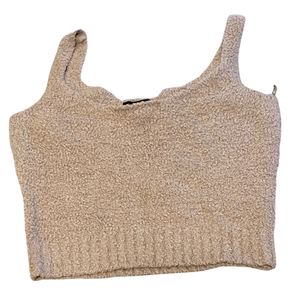 Cozy Knit Fuzzy Tank Top
